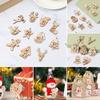 Gift Bags Decor Xmas Number Label Countdown Hanging Tags Christmas Advent Calendar Wooden Pendant