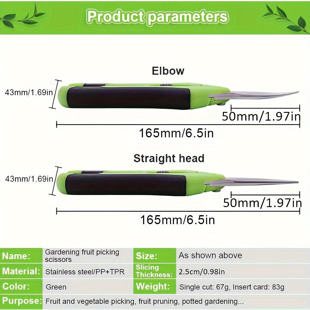 1pc Gardening Pruning Shears Garden Tools Secateurs Bonsai Gardening Scissor Grape Fruit Picking Weed Household Potted Pruning Tool