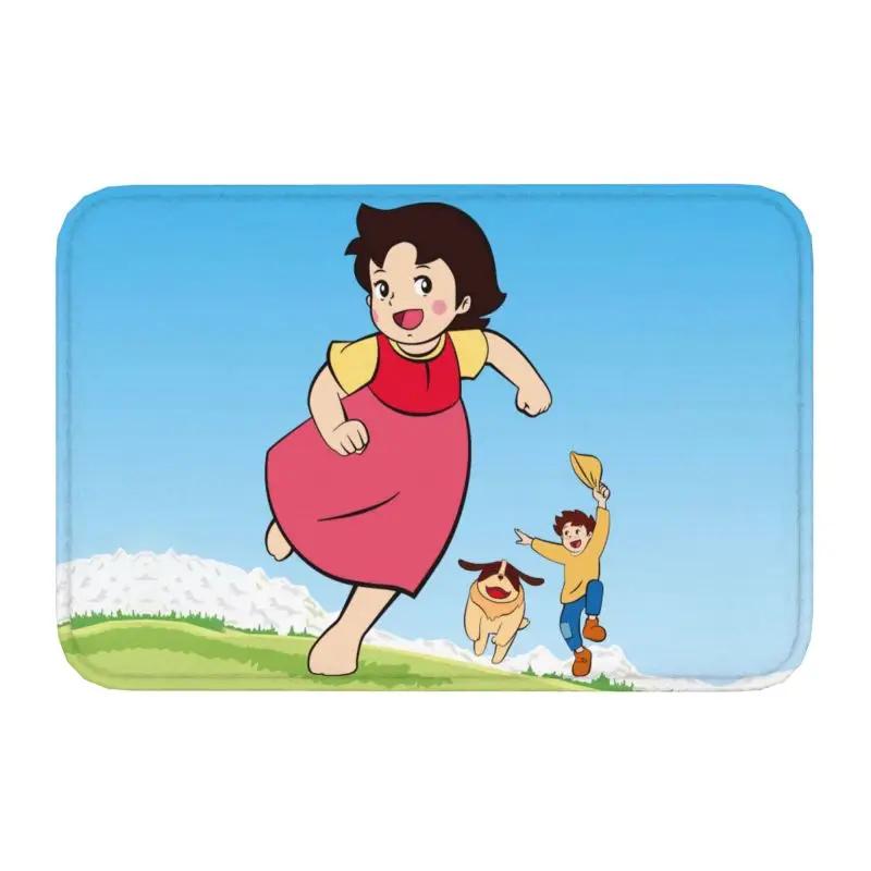 Custom Heidi Peter And Grandpa Doormat Anti-Slip Entrance Bathroom Kitchen Floor Door Mats Garage Rug Carpet Footpad