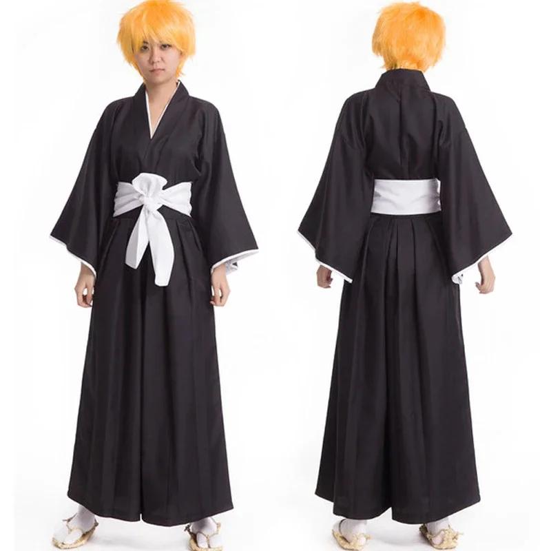 Костюмы для косплея Bleach Kuchiki Rukia Kurosaki Ichigo Die Pa Soul Society, кимоно синигами, полный наряд, тысячелетняя кровавая война