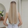 EASIHAIR Блондинка Ombre Парики из синтетических натуральных волос Длинные прямые с челкой Ежедневный парик для косплея Термостойкие волокна парики для женщин