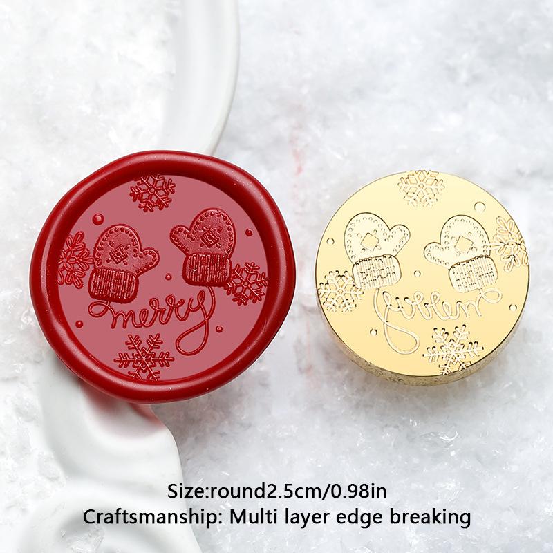 На Рождество Снежинка Снеговик Сургучные печати DIY Скрапбукинг Восковая печать Штамп Принадлежности для рукоделия Новый год Рождество DIY Подарок