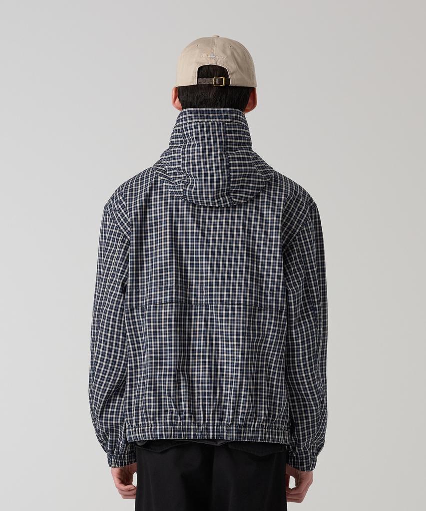 CHAMPION Check Cotton Windbreaker Navy