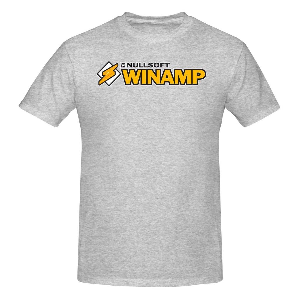 Nullsoft Winamp Music Player Logo Soft And Glutinous Tshirtlazy Style Print Does Not Fade Basic Tee