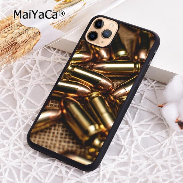 MaiYaCa LooSE2020 Золотые Пули пистолет Чехол для телефона Пуля Для iPhone 17 Air 16 15 plus 11 12 13 14 pro max coque