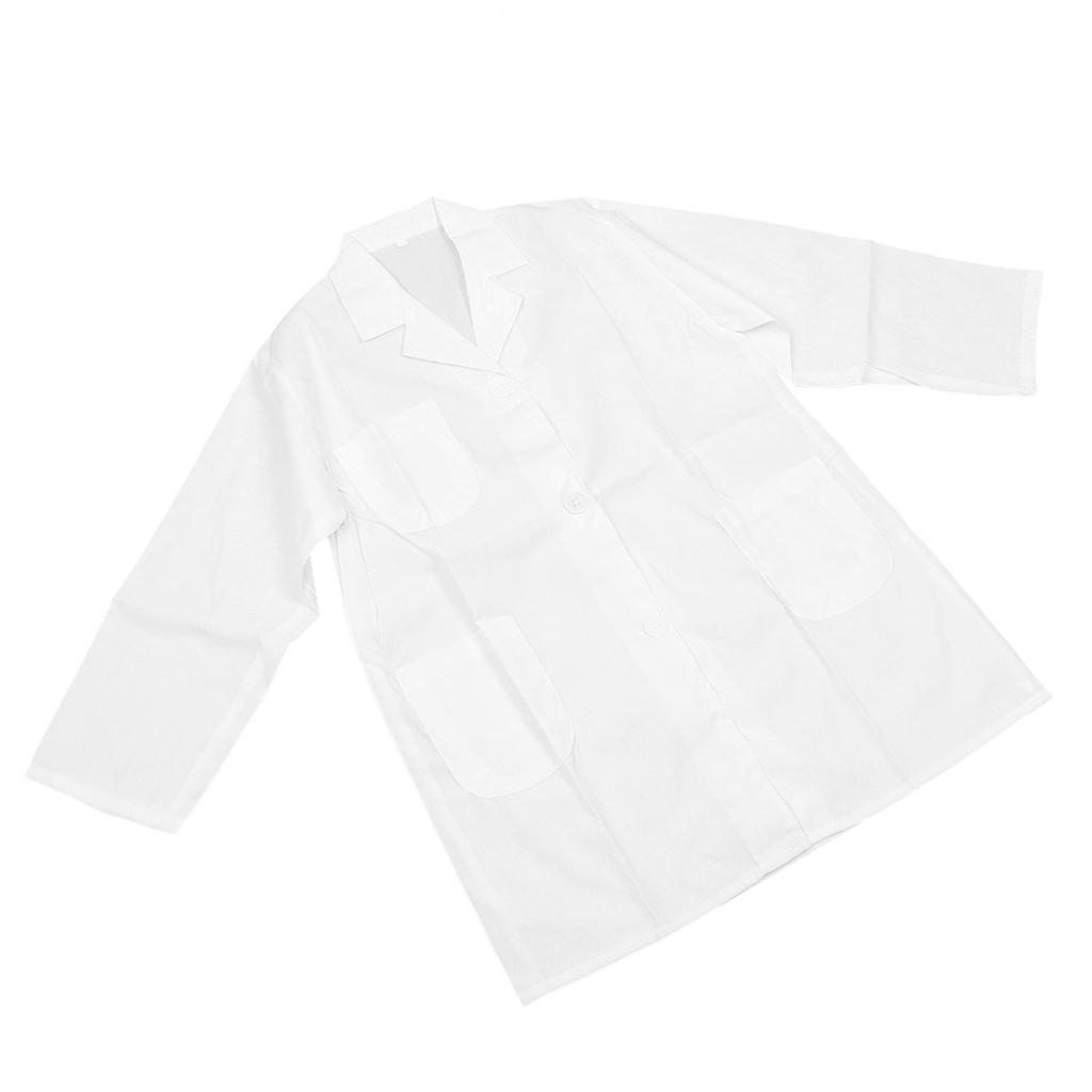Kid School Button Up Laboratory Coat Boys Girls Cosplay Doctor Laboratory Coat with Costume