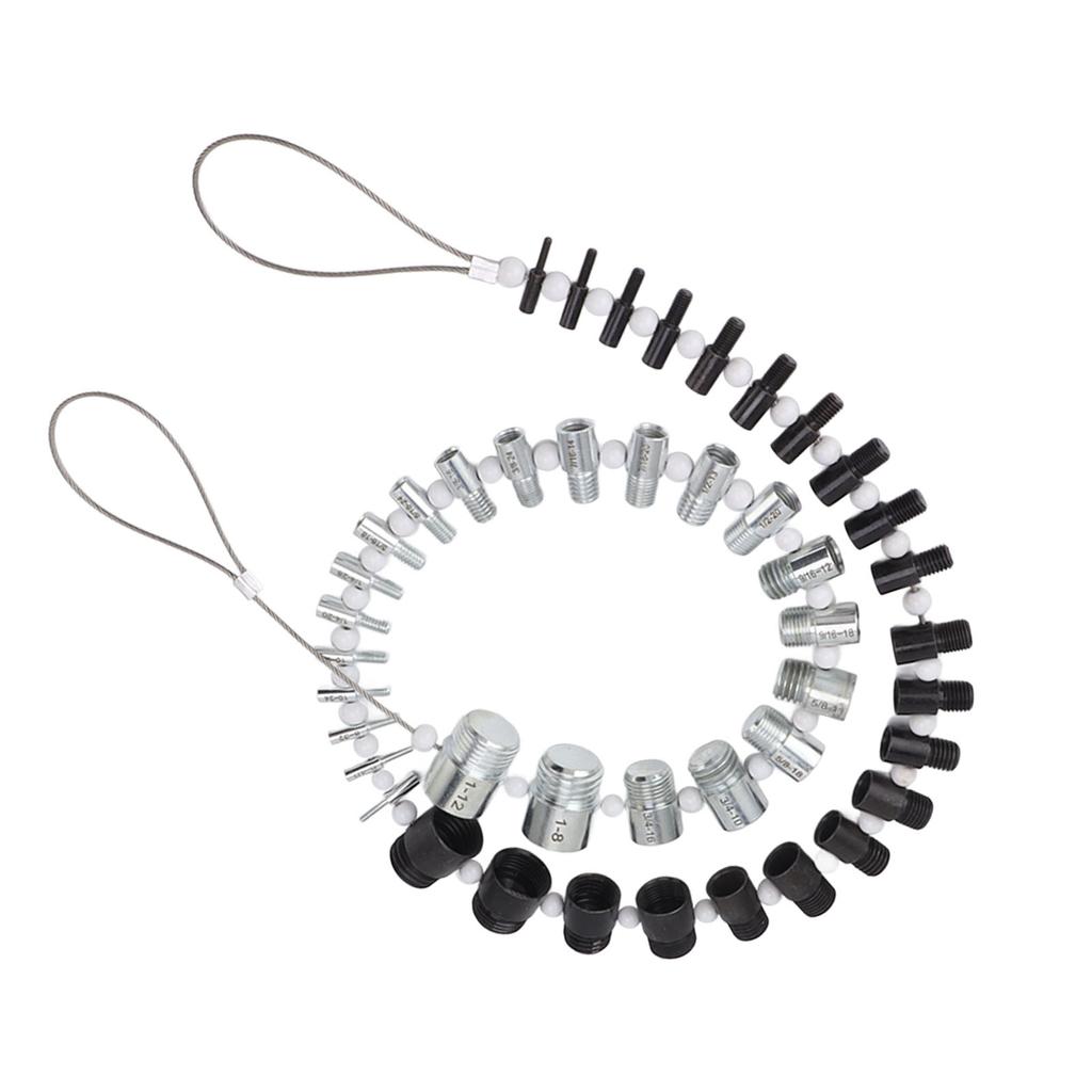 Nut and Bolt Thread Checker 44 Male Female Thread Identifier Gauges 23 Inch and 21 Metric Sizes