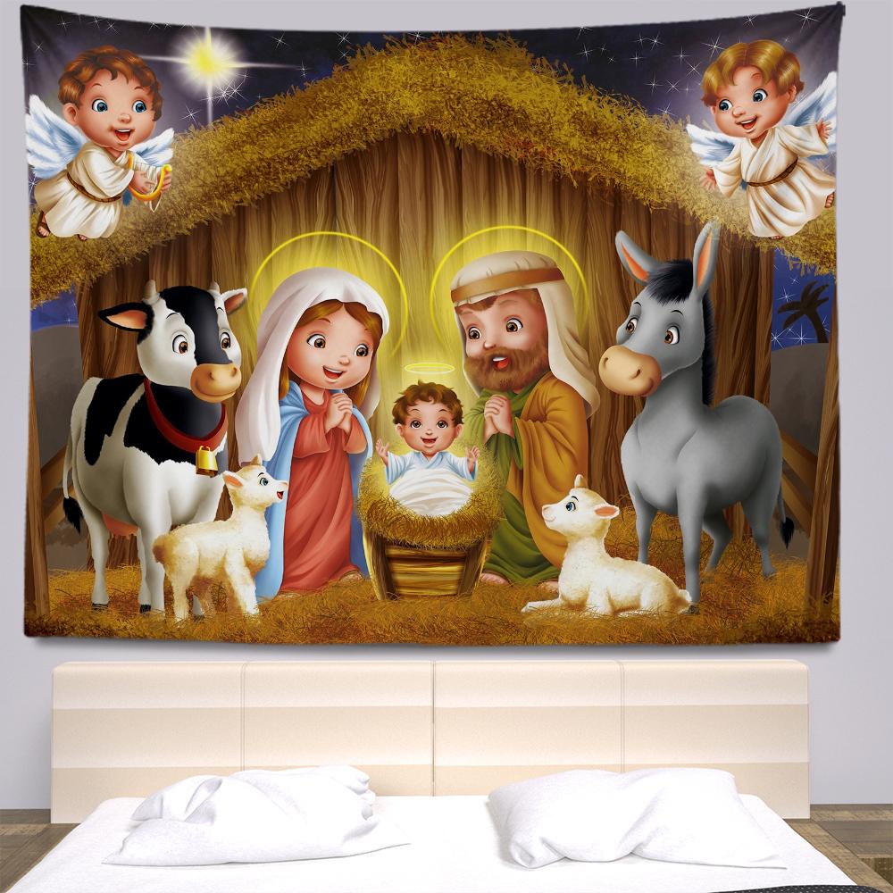 Рождественские гобелены, гобелены, богемные хиппи, украшение комнаты в общежитии, большие тканевые стены, шторы, простыни, пляжные полотенца