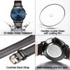 Gifts Fashion Business Simple Quartz Wrist Watch Men Watch 6.5mm Ultra Thin Genuine Leather Strap
