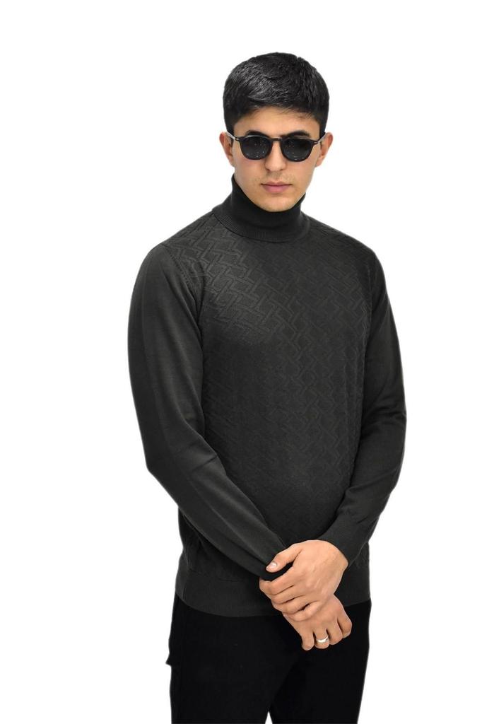 Men's Plus Size Plus Size Sweater Men's Sports Turtleneck Sweater R22507 Bgl-St03177