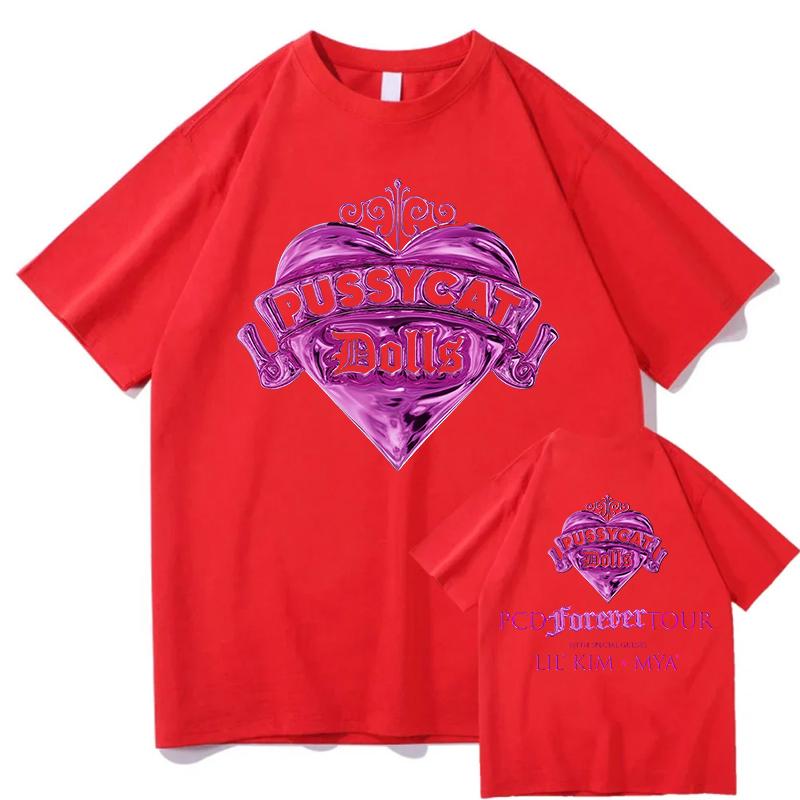 Women Pussycat Dolls Club Song T-shirts Casual Loose Summer O-neck Tshirts Unisex Streetwear Design Graphic Print Merch Clothing