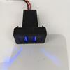 Dual USB Port Car Charger 2.1A Rocker Adapter Socket Light Built-In Socket For Transport T4 Car Dual USB Charger Car Accessories