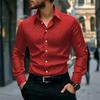 Men S Long Sleeve Digital Print Casual Business Shirt For Spring Autumn