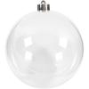 Decorative Ball - 13.6 Cm - Transparent - Plastic - Indoor