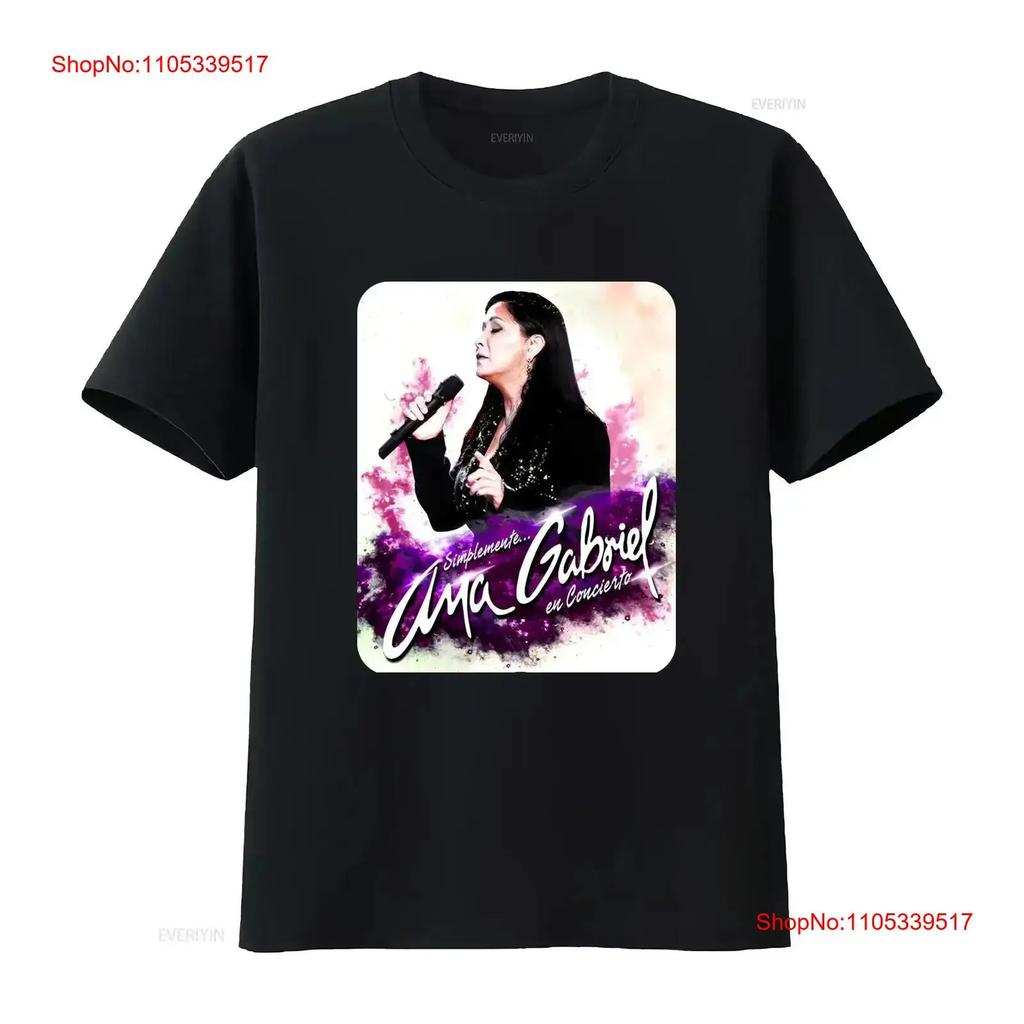 Ana Gabriel en Concierto Latin Singer Tour T Shirt XL vintage Washed streetwear Versatile homme