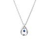 Серебряное ожерелье 4℃ с камнем октября, вечное, женское (111734121802)