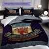 Glory Devils Emblem Bedding (1 * duvet cover + 2 * pillowcase, without core) 2D Flat Christmas birthday gift Duvet cover and pillowcase Bedding set