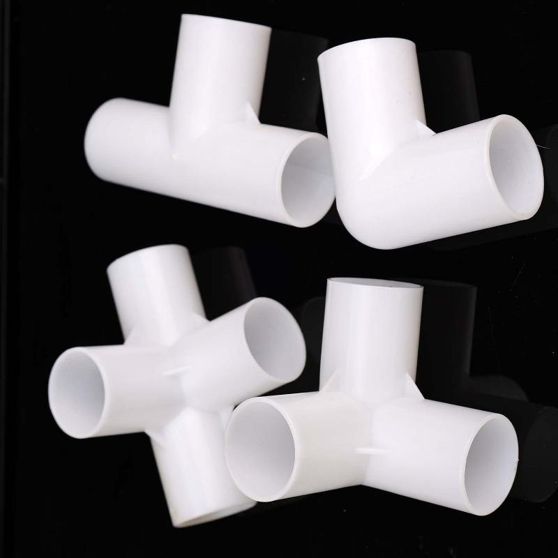 2/3/4/5 Way Elbow Connector for Home Plastic PVC Pipe Connector Fittings Straight Elbow Tee Cross Joints Water Pipe Adapter