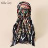 High-quality Luxurious Silk Scarves Headband Scarfs Neck Scarf For Women Chain Silk Scarf Women's Decorative Shawl