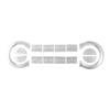 2025 Hot Racing Grills Car center console CD AIR steering wheel button sticker cover for Mercedes-Benz W447 Vito 2016-24 V-class