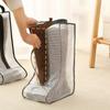Dustproof Shoes Storage Bag with Zipper See Through PVC Waterproof Thigh Boots Organizer