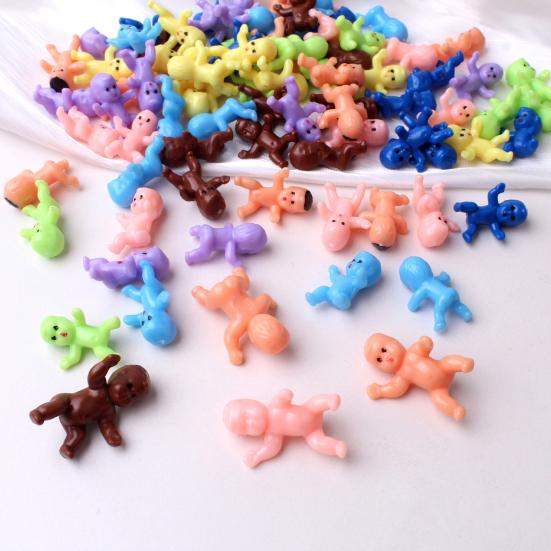 30 шт. Мини-фигурки для младенцев, многоразовые детские украшения, несъедобные украшения для торта