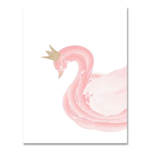 Персонализированный постер с именем ребенка на заказ, картина на холсте, детские принты, розовые цветы, настенные художественные картины для девочек, украшение комнаты, без рамки