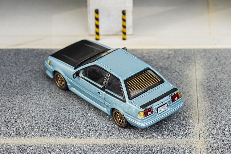 DIECASTTEAM Масштабная модель капота Toyota Corolla Levin Готовая модель 1/64 Синий/Черный LL-009-146