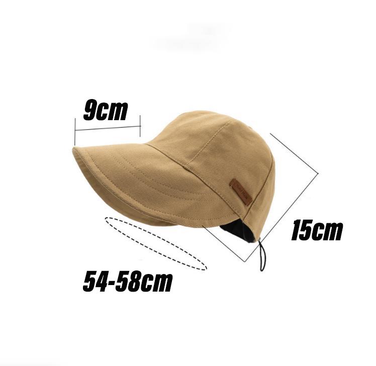Women's Foldable Summer Outdoor Beach Fisherman Hat Sunscreen Cap Wide Brim Bucket Caps