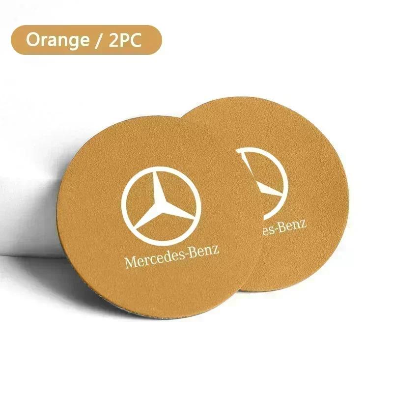 2PCS Car Coaster Water Cup Holder Anti-Slip Mat Phone Glasses Non Slip Pad for Mercedes benz W203 W204 W205 W210 W211 W212 W463 o3