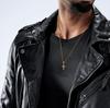 Vnox Small Stainless Steel Cross Necklaces, Retro Personality Pendant Accessories, Religion Faith Jewelry Gift