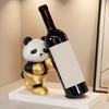 Panda Wine Rack Cute Animal Wine Stand Enhances Homes Aesthetic As Functional Decors Counter top Wine Display