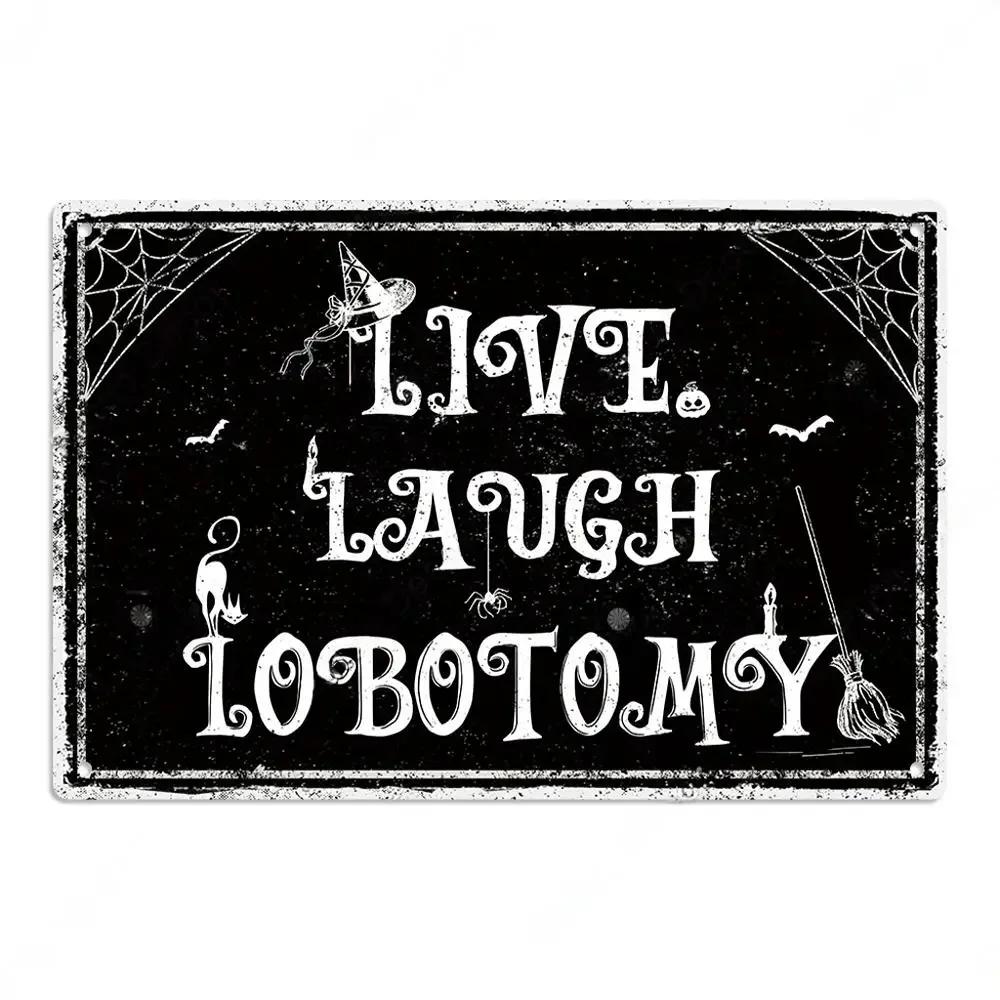 Винтажные плакаты Счастливого Хэллоуина Металлические жестяные таблички Декор Настенный декор для дома Кофейни Кафе Сада Заднего двора