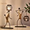 Nordic Candlestick Abstract Iron Men Candle Holder Home Bar Restaurant Decor
