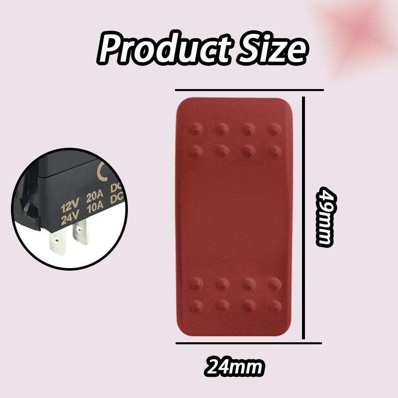 Non Light 2/3/6Pin SPST/SPDT/DPDT 12V 20A Rocker Switch No Light Pollution Waterproof IP66 for Car Boat Truck Yacht Motorcycle