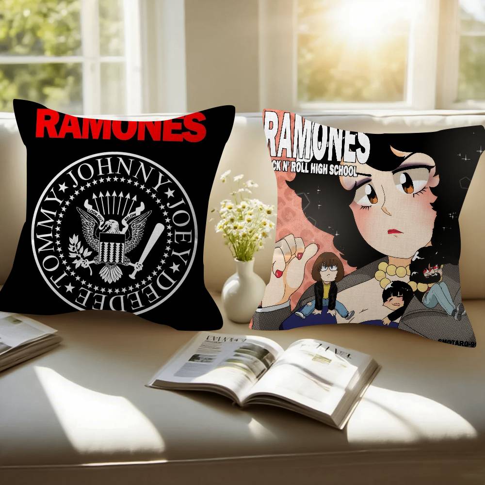 Band Punk R-Ramones Anime Cushion Cover 30X50 Polyester Sofa Cushions Decorative Throw Pillows Home Decoration Pillowcover