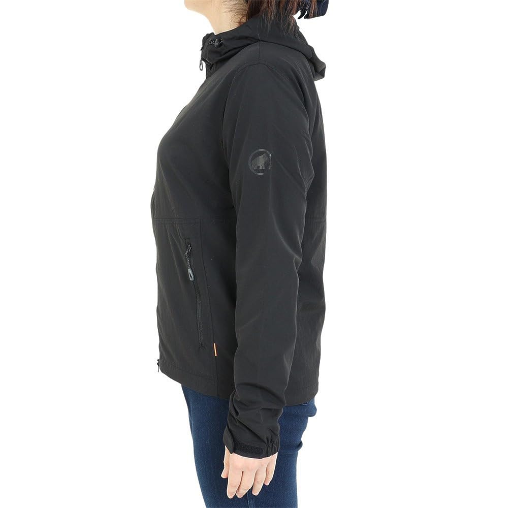 Mammut Hiking WB Hooded Jacket AF Asian Hiking Windbreaker Hooded Jacket Women's 1012-00401 Black, Fit,