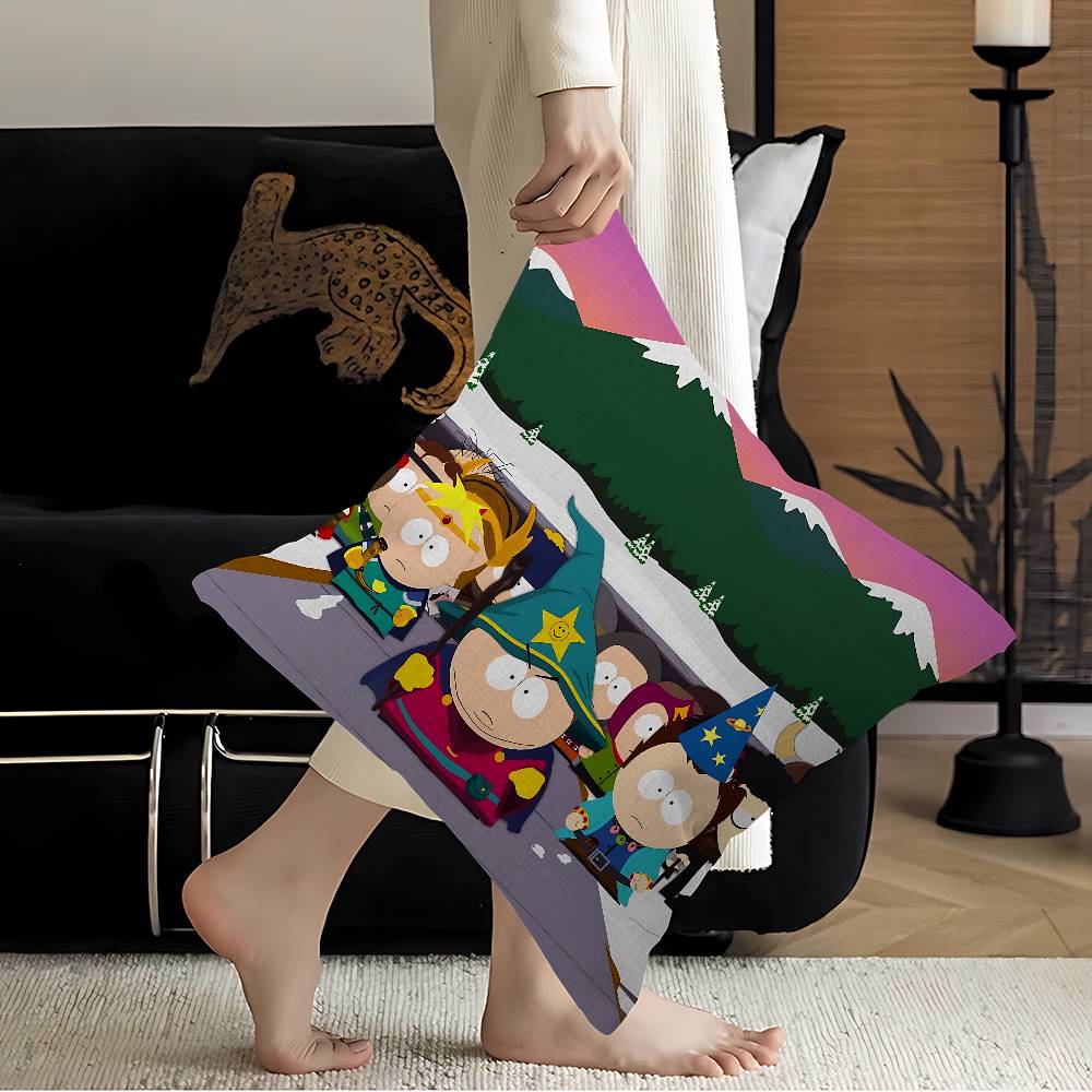Classic Animation SSouth Cartoon Park Pillow Cover Sofa Cushion Cover Home Room Decoration Children Gift