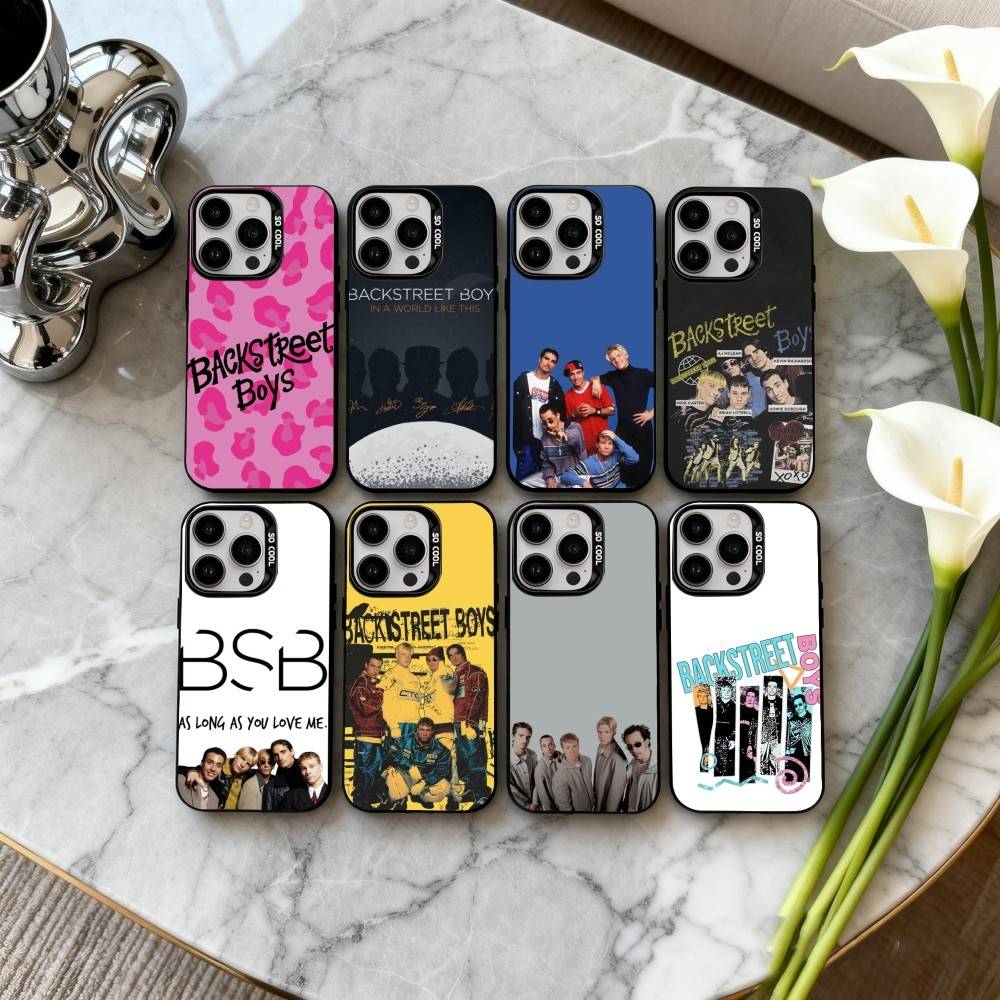 Американская группа B-Backstreet B-Boys Чехол для телефона для iPhone17,16,15,14,13,12,11 Plus,Pro Max Черный Конфетный серебристый чехол для телефона