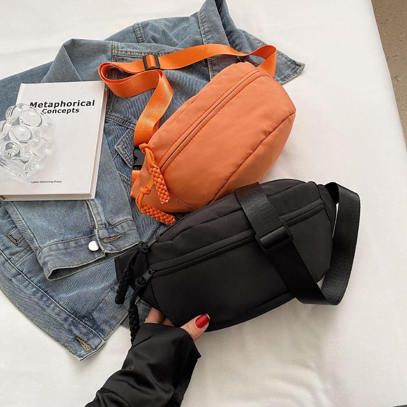 Нейлоновая повседневная сумка для женщин, новая модная сумка через плечо, мужская спортивная сумка на грудь, поясная сумка