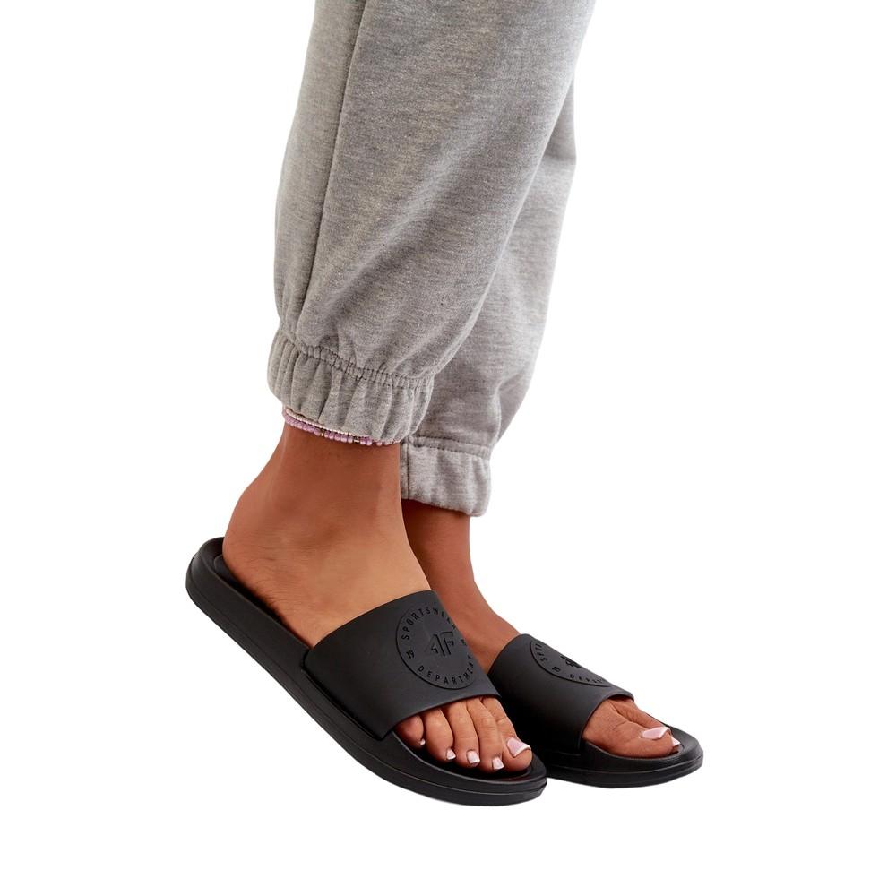 4F Womens/Ladies Plain Sliders