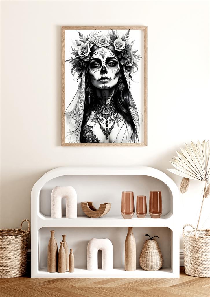 Plakat zombie portret