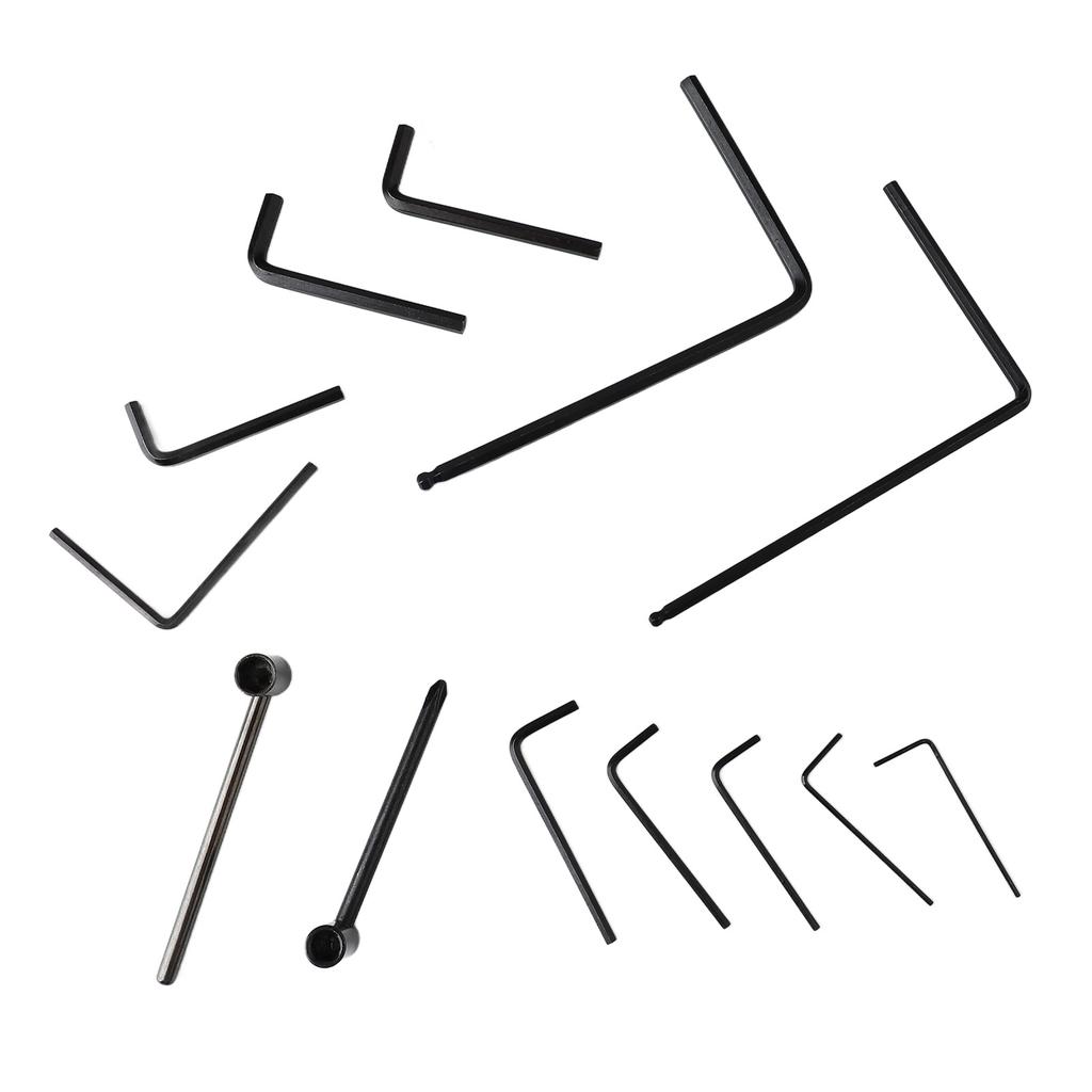 Набор из 13 металлических шестигранных гаечных ключей для электрогитары, регулировки и обслуживания