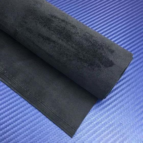 50см*160см Разноцветная эластичная замшевая ткань Бархатная кожаная ткань для отделки салона автомобиля Модифицированный потолок Отделка дверной панели 0,8мм