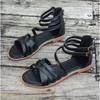 Новая женская летняя обувь, готические шлепанцы-гладиаторы, женские шлепанцы на плоской подошве, трендовые спортивные пляжные повседневные сандалии на низком каблуке с пряжкой