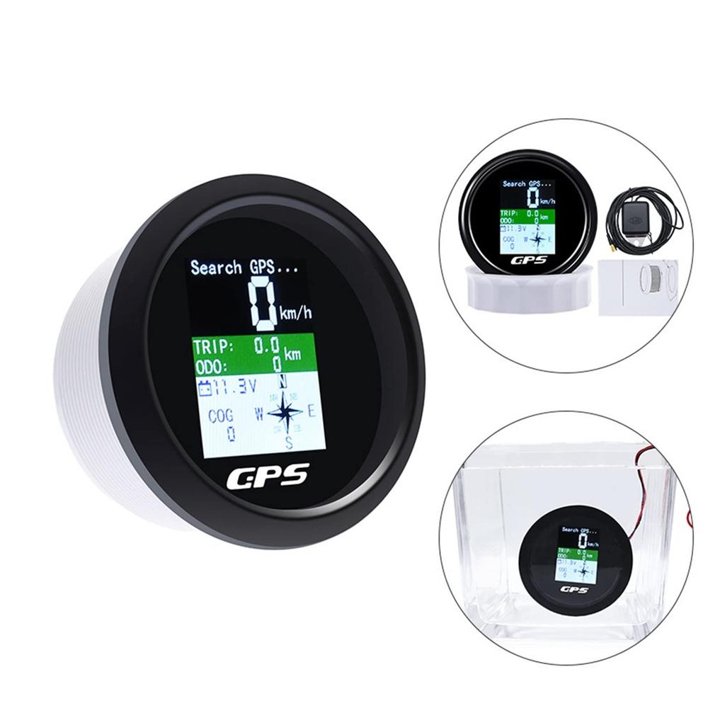 RVGVKPANAK 85mm GPS Speedometer Odometer Waterproof TFT. Digital Car Speedometer for Screen Travel C