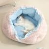 Soft Cat Plush Nest Semi-surrounded Cat Sleeping Mattress Creative Dog Kennel  for Cats Puppies
