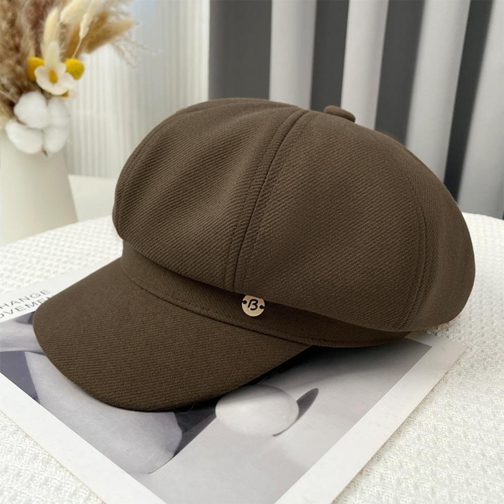 Korean Style Cloud Berets Vintage Newsboy Fashion Octagonal Cap for Women Girls