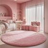 2x2m Super Soft Plush Round Rug Mat Fluffy White Carpets for Living Room Home Decor Bedroom Kid Room Decoration Salon Thick Pile Rug