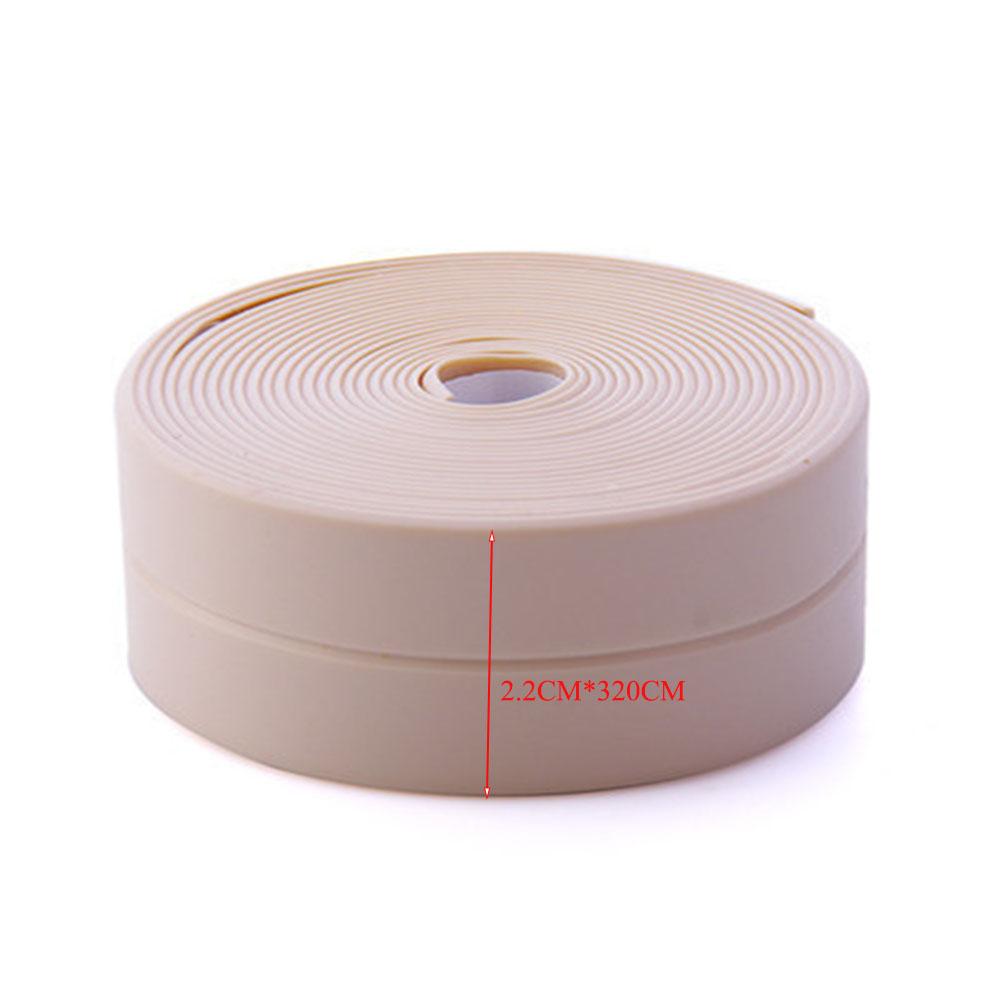Waterproof Anti-mildew Sealing Tape Bathroom Bathtub White PVC Self-adhesive Sealing Strip Kitchen Sink Door Window Seam Sticker